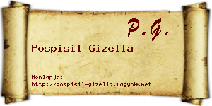Pospisil Gizella névjegykártya